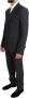 Dolce & Gabbana Grijze Wol Zijde Dubbel Breasted Slim Fit Pak Black Heren - Thumbnail 2