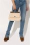 Dolce & Gabbana Medium Sicily Shearling Tote Tas Beige Dames - Thumbnail 2