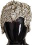 Dolce & Gabbana Zilveren Crystal Rhinestone Cloche Hoed Grijs Dames - Thumbnail 3