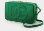 Dolce & Gabbana Leather shoulder bag with logo Groen Dames - Thumbnail 2