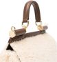 Dolce & Gabbana Medium Sicily Shearling Tote Tas Beige Dames - Thumbnail 6