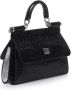 Dolce & Gabbana Omkeerbare tas met krokodillenprint Black Dames - Thumbnail 2