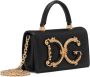 Dolce & Gabbana Zwarte Mini DG Girls Leren Tote Tas Black Dames - Thumbnail 3