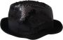 Dolce & Gabbana Zwarte paillet Fedora hoed Black Heren - Thumbnail 2