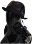 Dolce & Gabbana Zwarte Sequin Fedora Hoed Black Heren - Thumbnail 4