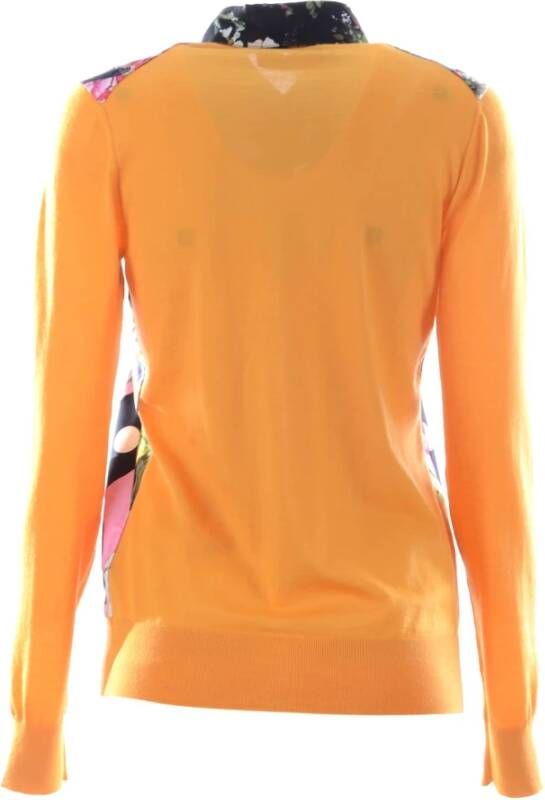 Dolce & Gabbana Henley Pullover Shirt voor Dames Orange Dames