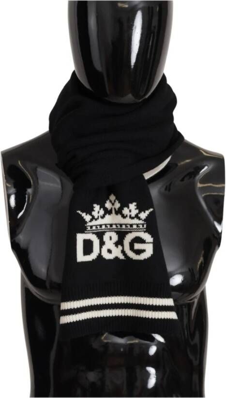 Dolce & Gabbana Heren Cashmere Sjaal Wrap Zwart Heren