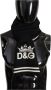 Dolce & Gabbana Zwart Wit Katoenen DG Bedrukte Kasjmier Shawl Sjaal Black Dames - Thumbnail 2