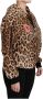 Dolce & Gabbana Brown Hooded Studded Ayers Leopard Sweater Bruin Dames - Thumbnail 2