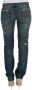 Dolce & Gabbana Kristalversierde Slim Fit Jeans Blue Dames - Thumbnail 3