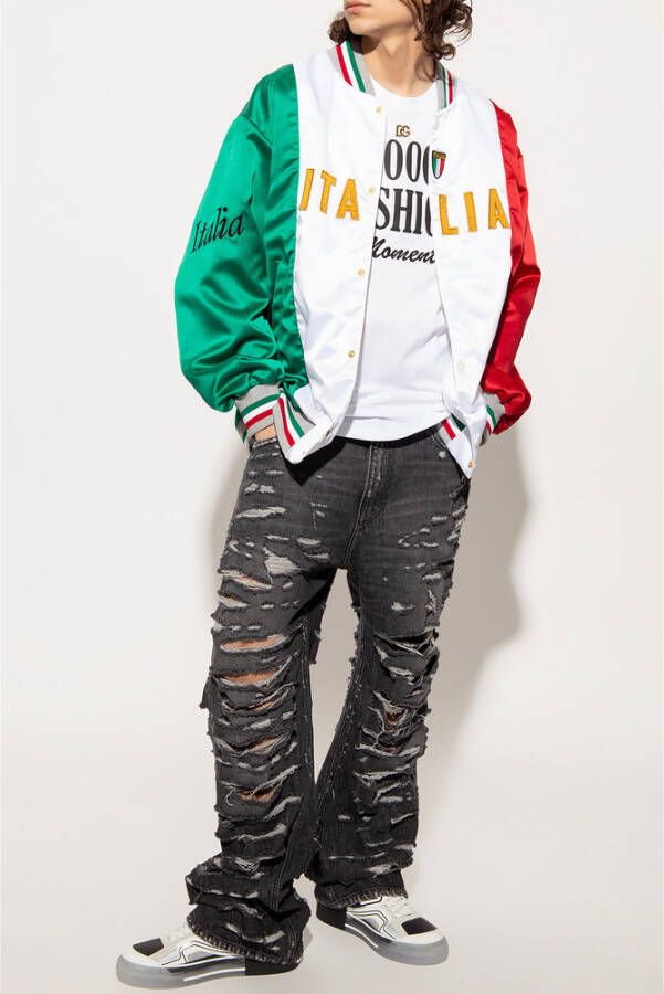 Dolce & Gabbana Jeans with rips Grijs Heren