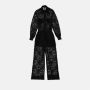 Dolce & Gabbana Zwarte Kanten Jumpsuit met Satijnen Afwerking Black Dames - Thumbnail 5