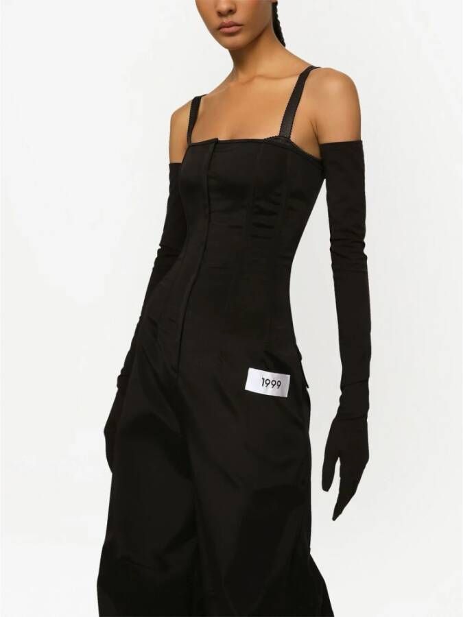 Dolce & Gabbana Cady Jumpsuit Zwart Dames
