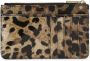 Dolce & Gabbana Clutch Tas met luipaardprint kaartsleuven en ritssluiting Brown Dames - Thumbnail 6