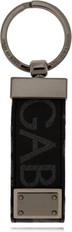 Dolce & Gabbana Sleutelhanger met logo Grijs Heren