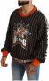 Dolce & Gabbana King Print Sweater Stijlvolle Trainingshirt Black Heren - Thumbnail 2