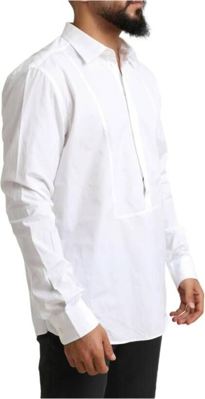 Dolce & Gabbana Klassiek Wit Katoenen Overhemd White Heren