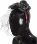 Dolce & Gabbana Kristalversierde Fascinator Roze Zwart Goud Black Dames - Thumbnail 2