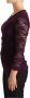 Dolce & Gabbana Gebreide kleding met ronde hals en kanten lange mouwen Purple Dames - Thumbnail 2