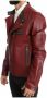 Dolce & Gabbana Rode Leren Hertenleren Jas Stijlvolle Herenmode Red Heren - Thumbnail 2