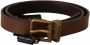 Dolce & Gabbana Brown Leather Rustic Buckle Cintura Belt Bruin Heren - Thumbnail 3