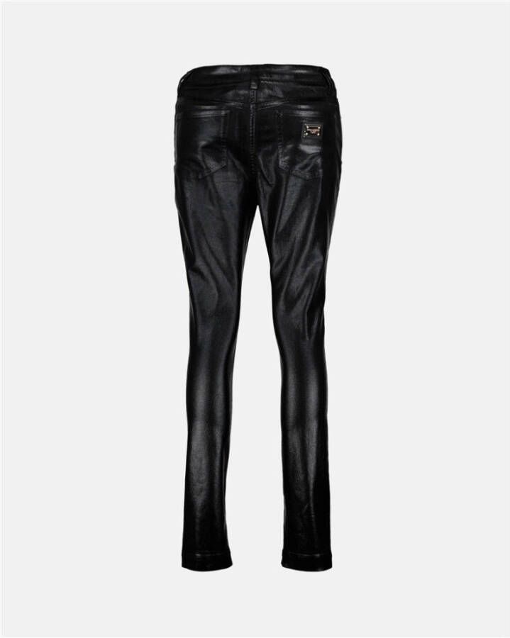 Dolce & Gabbana Leather Trousers Zwart Dames