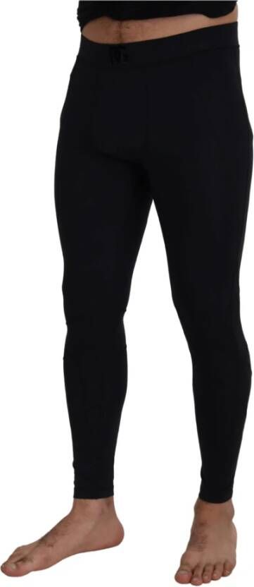 Dolce & Gabbana Leather Trousers Zwart Heren