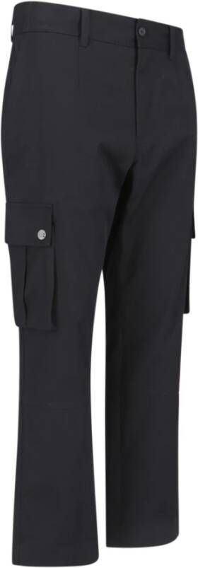 Dolce & Gabbana Leather Trousers Zwart Heren