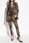 Dolce & Gabbana Luipaardprint Leggings met Hoge Taille Brown Dames - Thumbnail 3
