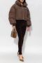 Dolce & Gabbana Bruine katoenen leggings met hoge taille Brown Dames - Thumbnail 3