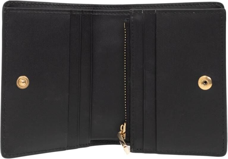 Dolce & Gabbana Leren portemonnee met logo Zwart Dames