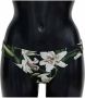 Dolce & Gabbana Lelies Print Beachwear Bikini Bottom Swimwear Zwart Dames - Thumbnail 4