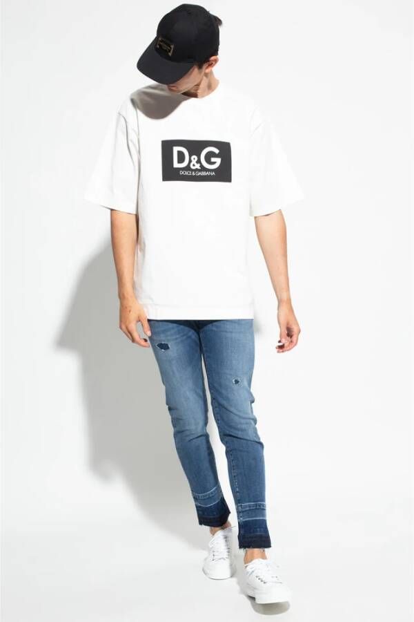 Dolce & Gabbana Logo T-shirt Wit Heren