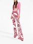 Dolce & Gabbana Luxe Zijden Langemouwtop voor Dames Pink Dames - Thumbnail 2