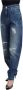 Dolce & Gabbana Blauwe Gewassen Broek met Hoge Taille en Losse Pasvorm Blue Dames - Thumbnail 2