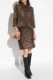 Dolce & Gabbana Wollen jacquard rok met luipaardmotief Brown Dames - Thumbnail 2
