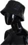 Dolce & Gabbana Zwarte Gewatteerde Imitatieleer Bucket Cap Hoed Black Unisex - Thumbnail 2