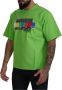 Dolce & Gabbana Luxe Groene Katoenen T-shirt voor Heren Green Heren - Thumbnail 3