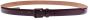 Dolce & Gabbana Luxe Leren Riem Authentiek Italiaans Ontwerp Purple Dames - Thumbnail 1