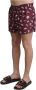 Dolce & Gabbana Maroon Beachwear Zwembroek met Trekkoord Multicolor Dames - Thumbnail 2