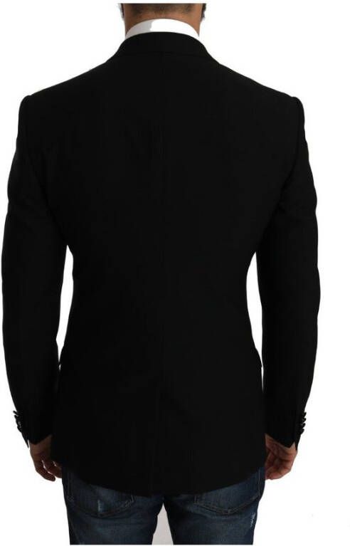 Dolce & Gabbana Martini Slim Blazer Jacket Zwart Heren