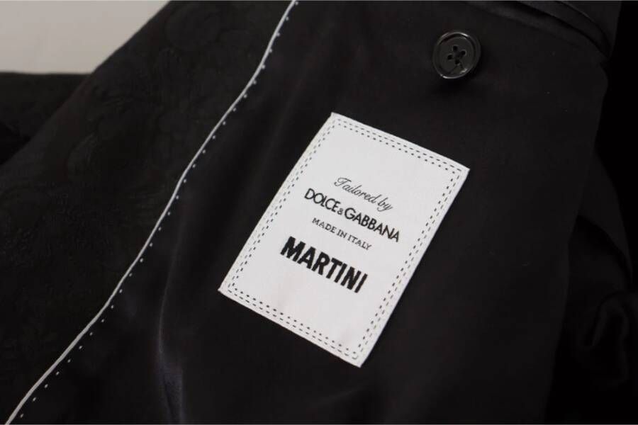Dolce & Gabbana Martini Zwart Tweedelig Pak Black Heren