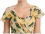 Dolce & Gabbana Gele Zijden Bloemenprint Maxi Jurk Yellow Dames - Thumbnail 2