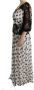 Dolce & Gabbana Zwart wit gestippelde bloemenjurk Multicolor Dames - Thumbnail 2