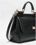 Dolce & Gabbana Gemiddelde sicilië tas in dauphine kalfsleer Zwart Dames - Thumbnail 2
