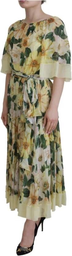 Dolce & Gabbana Midi Dresses Geel Dames