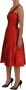Dolce & Gabbana Satijnen Zijden Jurk Elegant en veelzijdig Red Dames - Thumbnail 4