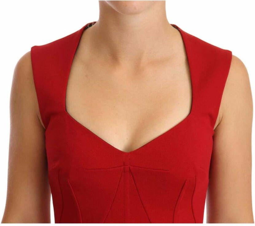 Dolce & Gabbana Dag Midi -jurk Rood Dames