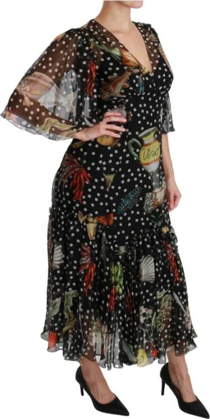 Dolce & Gabbana Midi Dresses Zwart Dames
