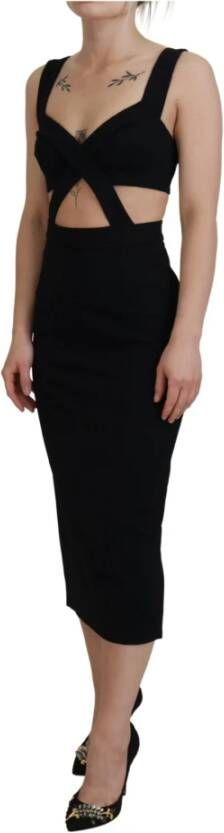 Dolce & Gabbana Midi Dresses Zwart Dames